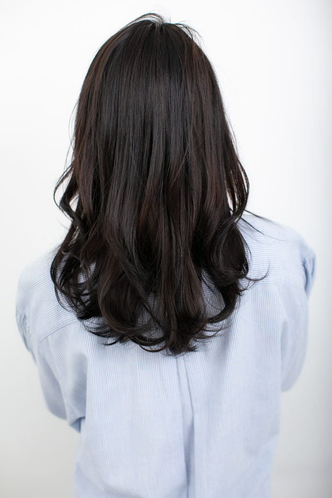  Korean  layered  long hair   English speaking hair  salon 